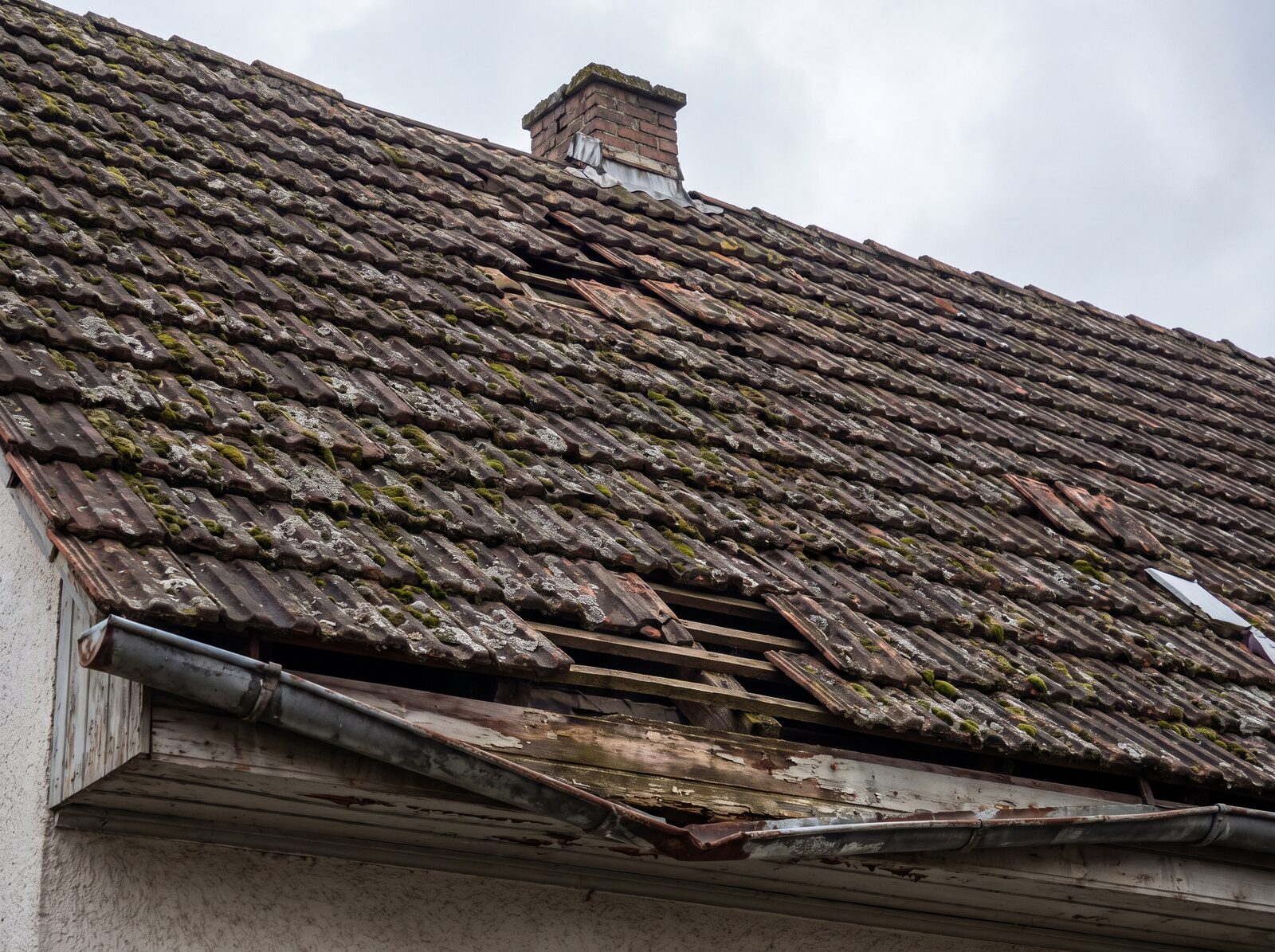 Dach vor der Sanierung