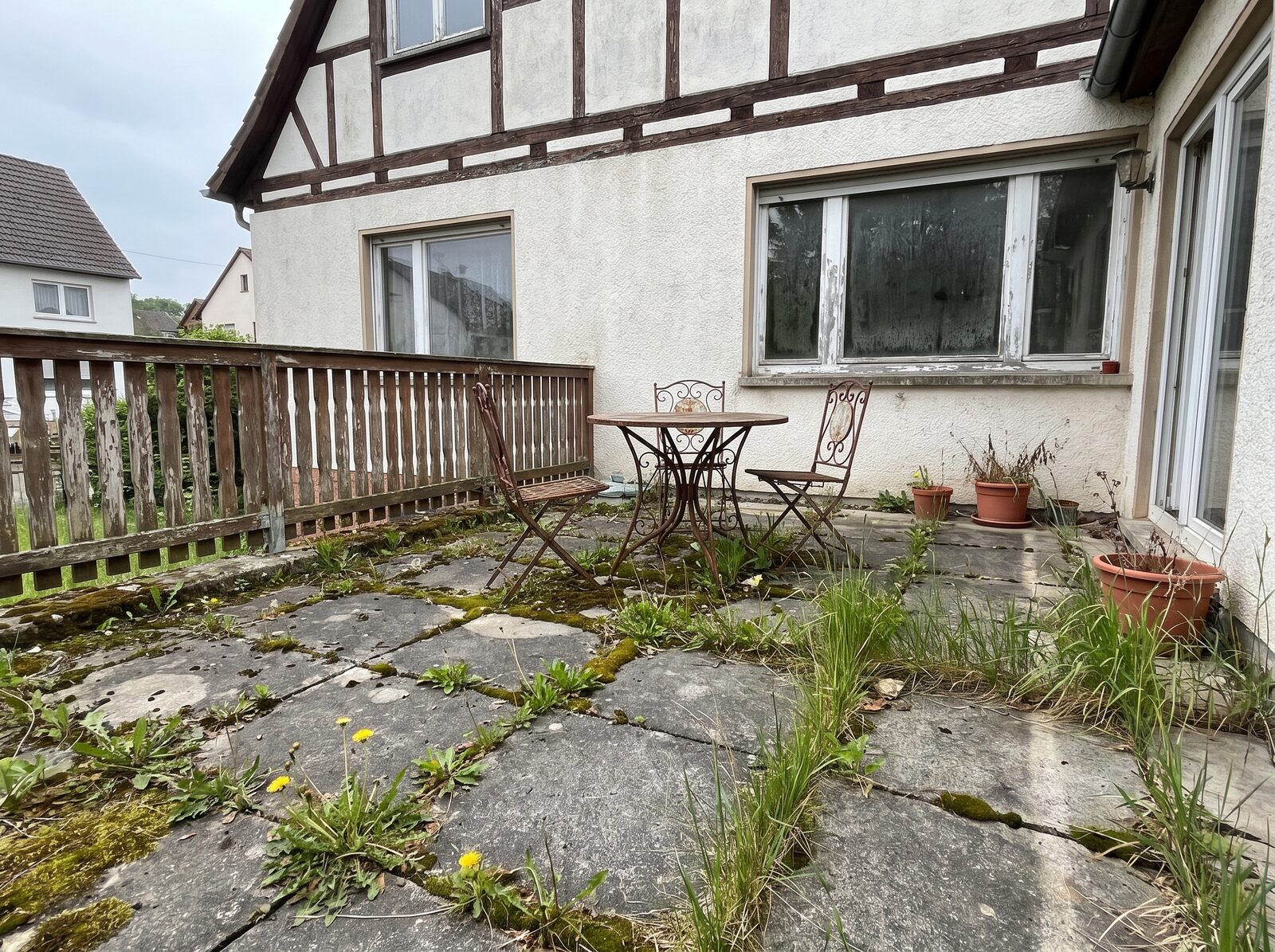 Terrasse vor dem Umbau